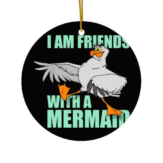 Disney The Little Mermaid Scuttle Friends With A Mermaid Ceramic Ornaments, Magic Kingdom Trip