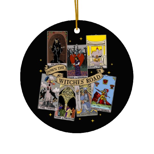 Agatha All Along Tarot Cards Ceramic Ornaments, Marvel Show Disney, Agatha Harkness Down The Witches