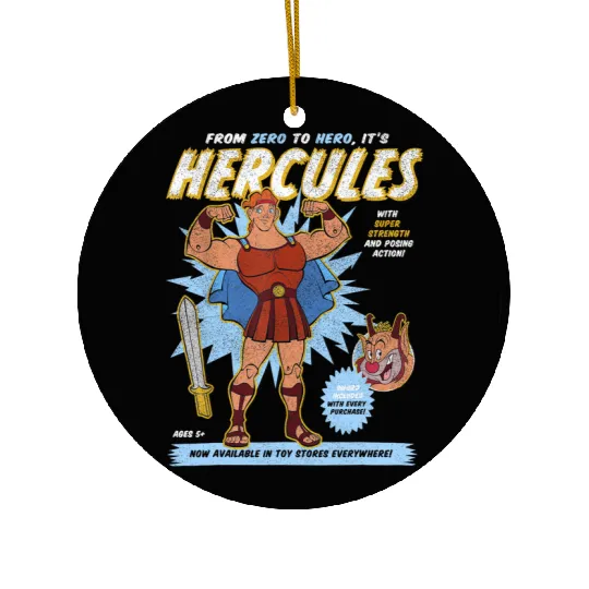Vintage Hercules  Ceramic Ornaments, Disney Hercules Megara