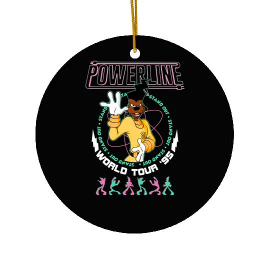 Disney Powerline Goofy Movie Ceramic Ornaments, Disney Goofy Movie Powerline