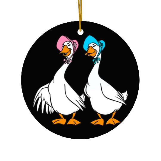 Disney The Aristocats Group Geese Characters Funny Goose Ceramic Ornaments, Goose Lover Gift