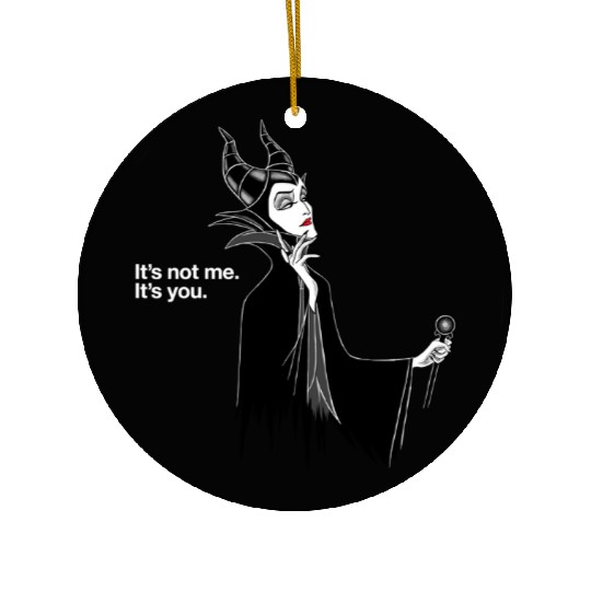 Disney Villains Maleficent It's Not Me It's You Ceramic Ornaments