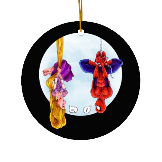 Disney Rapunzel And Marvel Spider-Man Ceramic Ornaments, Disney Princess, Fans Gift