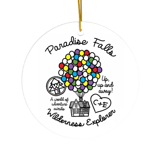 Paradise Fall - Adventure Is Out There Up Disney Ceramic Ornaments