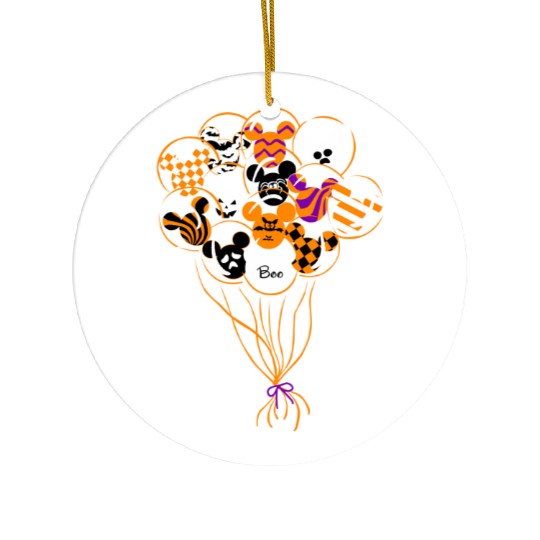 Disney Halloween Merch Balloon Ceramic Ornaments
