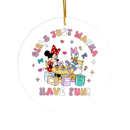 Disney Minnie Daisy Summer Ceramic Ornaments