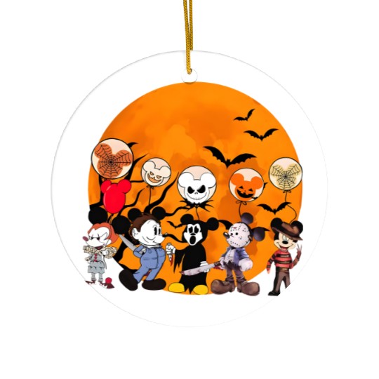 Disney Mickey Horror Characters Halloween Ceramic Ornaments