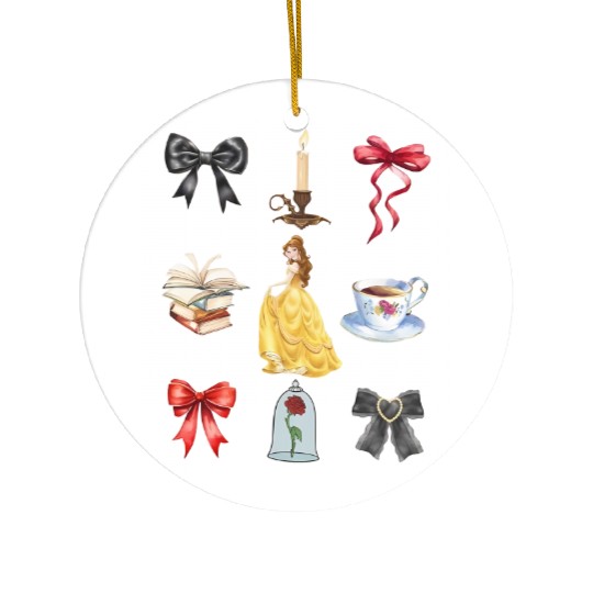 Disneyland Princess Coquette Ceramic Ornaments Belle Coquette Ceramic Ornaments