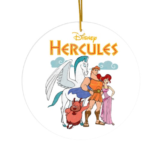 Disney Hercules Classic Hero Group Shot  Poster Ceramic Ornaments