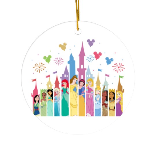 Disney Princess  Ceramic Ornaments, Disney Princess Birthday Ceramic Ornaments