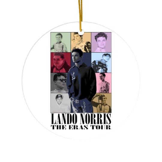 Lando Norris Eras Tour Inspired Ceramic Ornaments