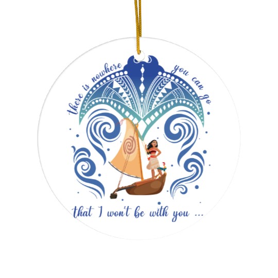 Disney Moana & Grandma Tala Ceramic Ornaments