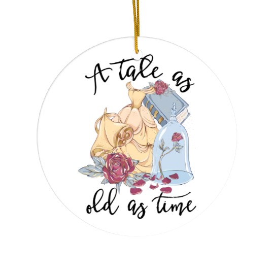 Disney Princess Ceramic Ornaments, Beauty And The Beast Ceramic Ornaments