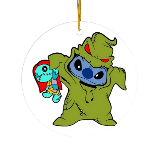 Stitch Cosplay Oogie Boogie Disney Halloween Ceramic Ornaments