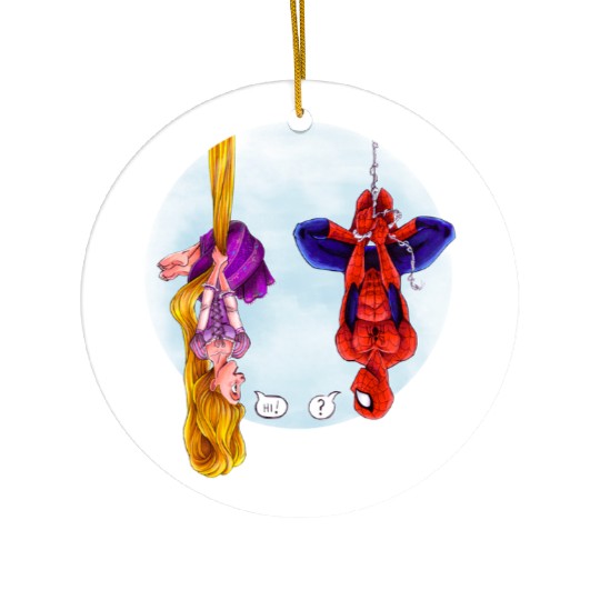 Disney Rapunzel And Marvel Spider-Man Ceramic Ornaments, Disney Princess, Fans Gift