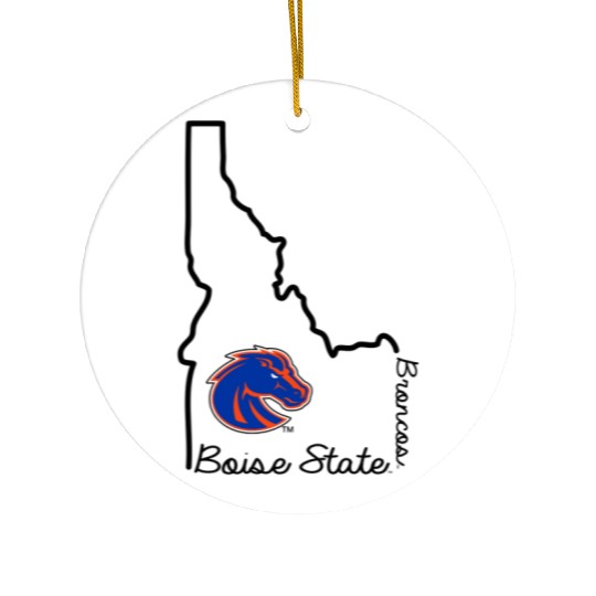 Boise State Broncos Idaho Offilly Ceramic Ornaments