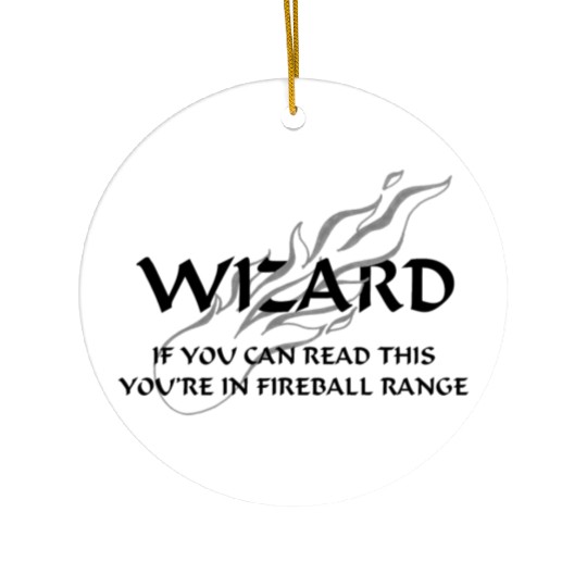 Wizard - Fireball Range Ceramic Ornaments