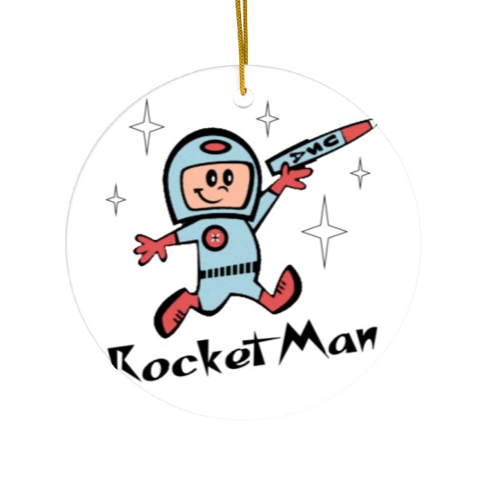 Rocket Man Ceramic Ornaments