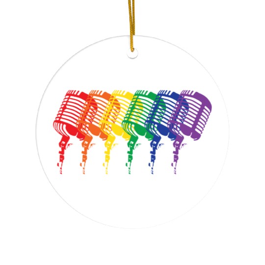 Multi-colored Mics Ceramic Ornaments