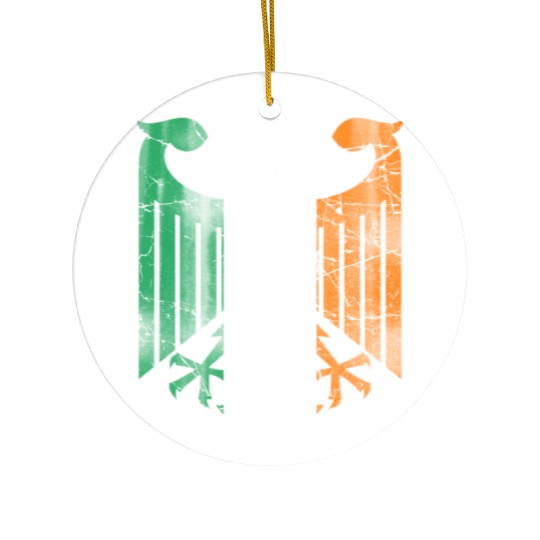 Irish German Eagle Ceramic Ornaments
