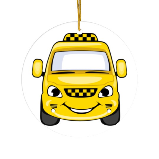 Taxi design art Ceramic Ornaments