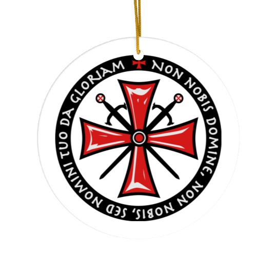 Cross Knights Templar Ceramic Ornaments
