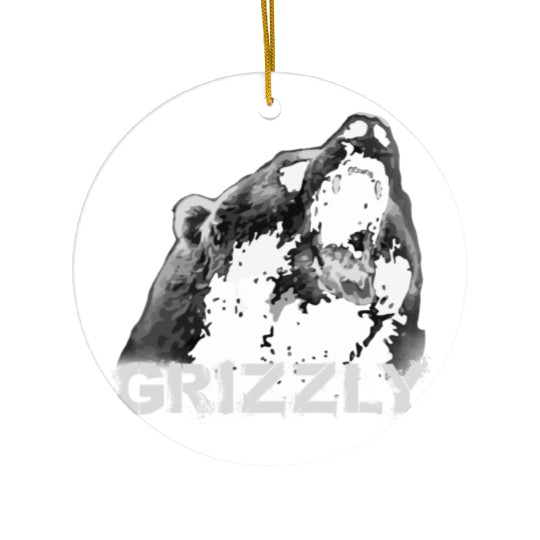 Grizzly Bear Ceramic Ornaments