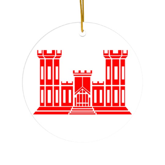 US Combat Engineer Ceramic Ornaments