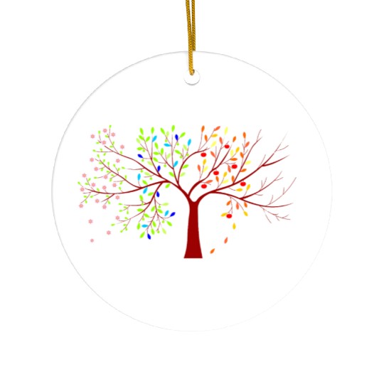 four seasons tree Ceramic Ornaments