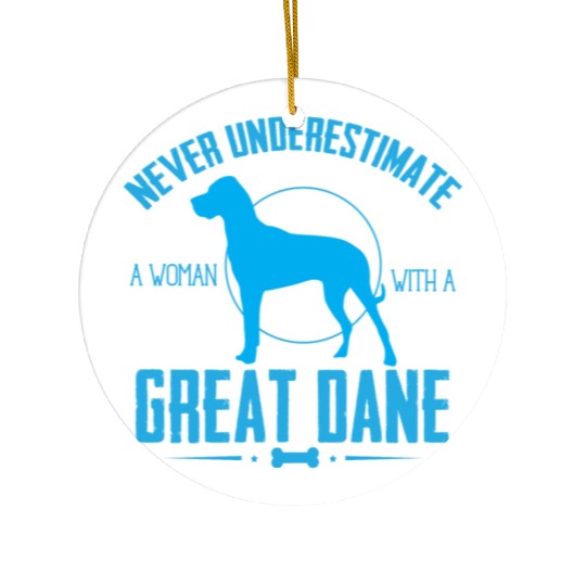 Dog Great Dane NUW Ceramic Ornaments