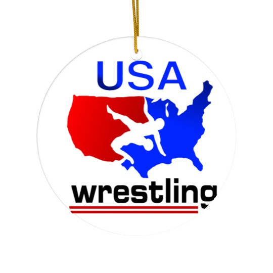 Team USA Wrestling Ceramic Ornaments