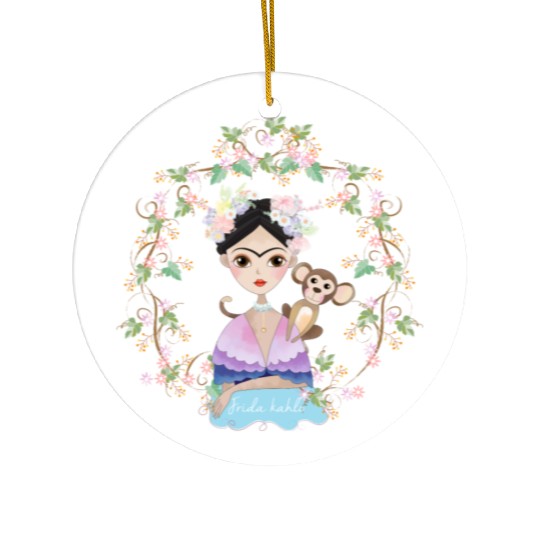 Frida Kahlo girl's Ceramic Ornaments
