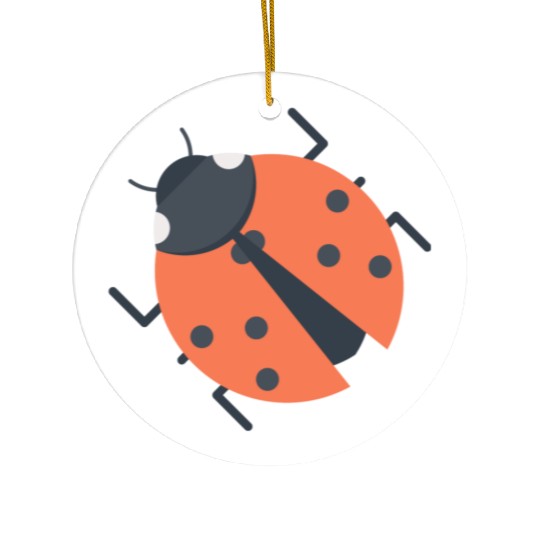 Ladybug Ceramic Ornaments