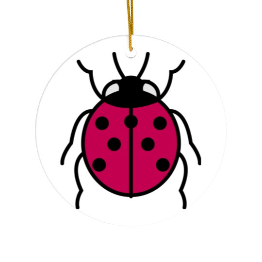 Ladybug Ceramic Ornaments