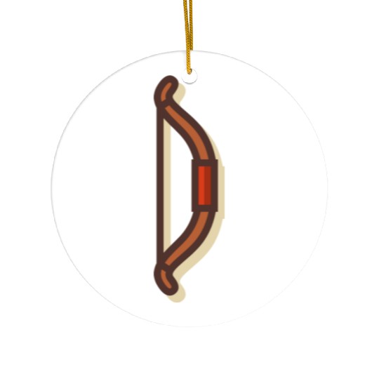 bow icon Ceramic Ornaments