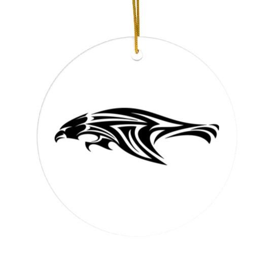 Tribal Eagle Ceramic Ornaments