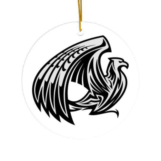 Tribal Eagle Ceramic Ornaments