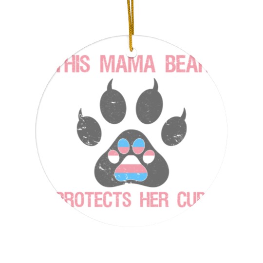 Transgender Pride For Mom Ceramic Ornaments