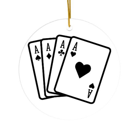 playing cards Ceramic Ornaments