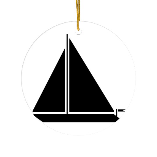 sailing boat Ceramic Ornaments