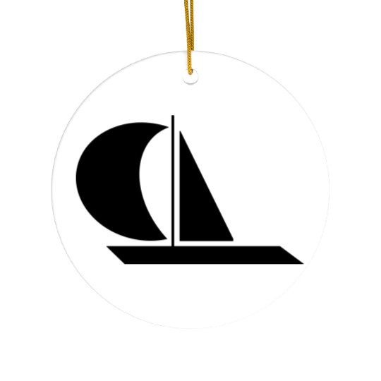 sailing boat Ceramic Ornaments