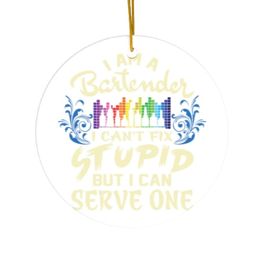 I Am A Bartender Ceramic Ornaments