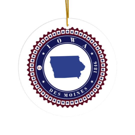 Iowa Ceramic Ornaments