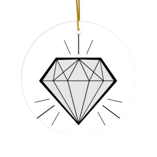 Diamond bling bling - swaggy Ceramic Ornaments