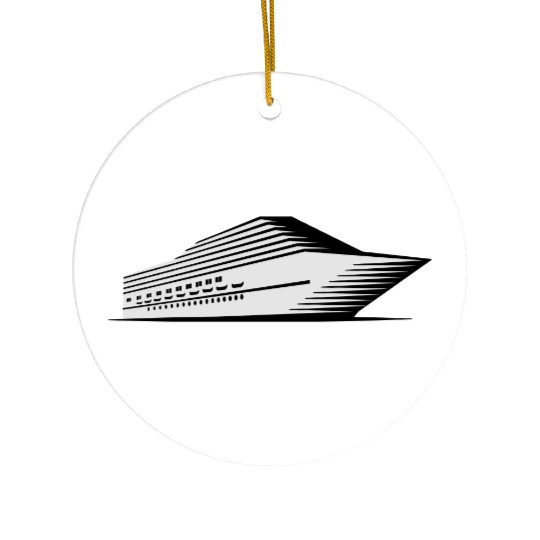 cruise ship Ceramic Ornaments