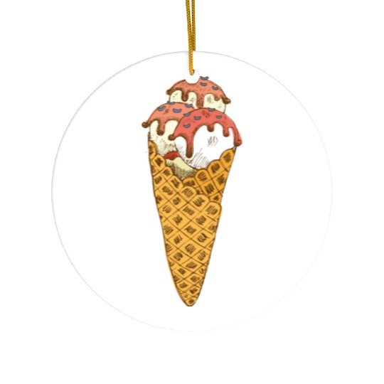 Ice Cream Ceramic Ornaments