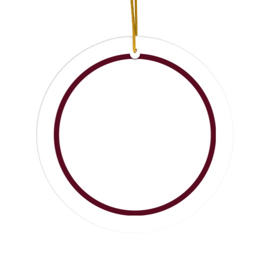 circle outline Ceramic Ornaments