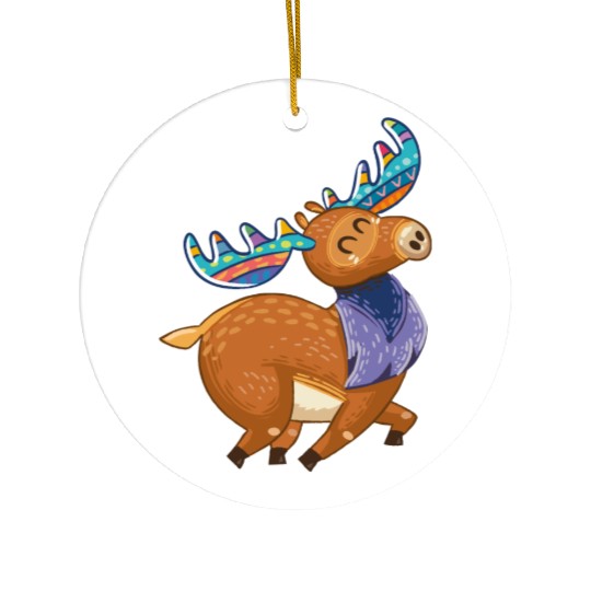 moose Ceramic Ornaments