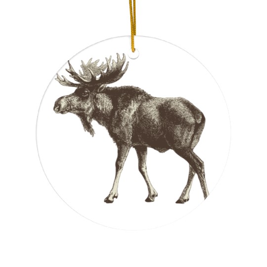 moose Ceramic Ornaments