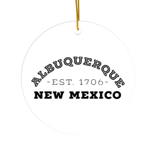 Albuquerque New Mexico Ceramic Ornaments